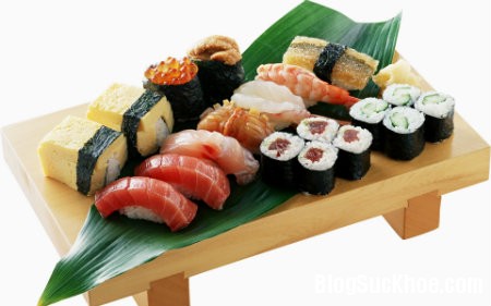 sushi Thực phẩm bạn nên ăn trước khi lâm trận