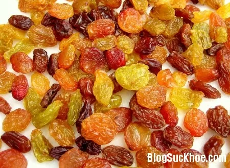 10 lợi ích tuyệt vời của nho khô