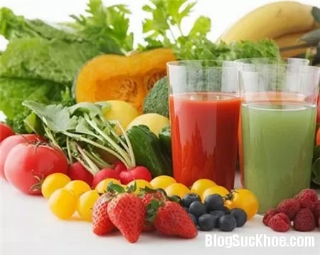 Rau củ quả giúp giải độc cơ thể