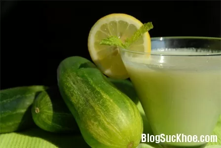 Thải độc da với sinh tố xanh mát lạnh