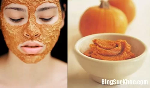 Da hồng hào mịn màng với mặt nạ bí đỏ