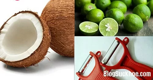 Tóc hết khô, xơ chỉ với 1 quả dừa và 1 chanh