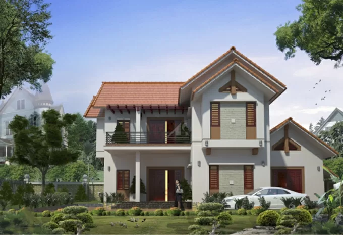 Mẫu thiết kế biệt thự mái Thái hot nhất 2016