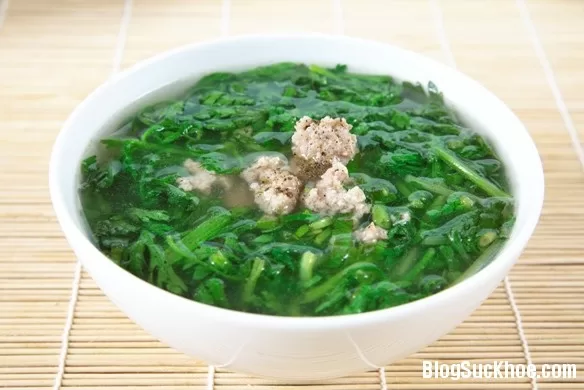 Món ăn bài thuốc từ rau cải cúc