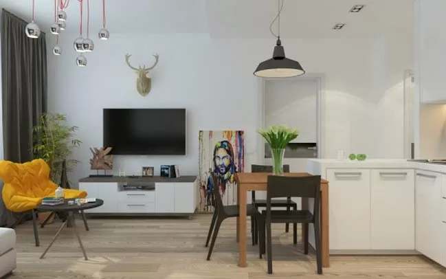 Gợi ý thiết kế nội thất căn hộ 45m2 đẹp gọn gàng
