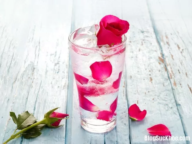 Ngừa nếp nhăn, da căng mọng nhờ uống nước hoa hồng