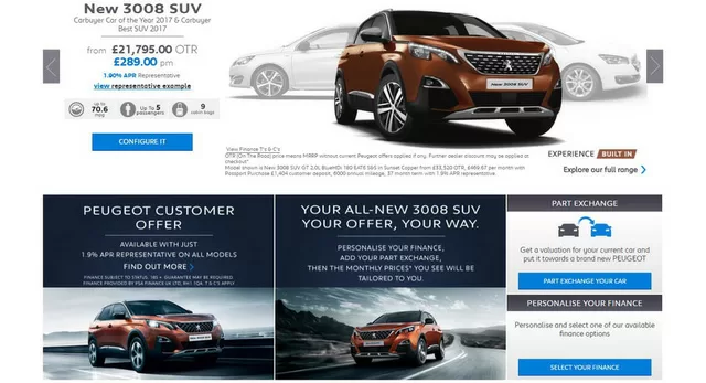 Hãng xe Peugeot bắt đầu bán xe trực tuyến